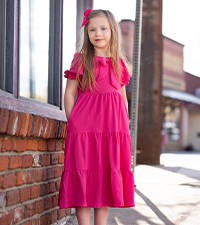 girls bowknot dress