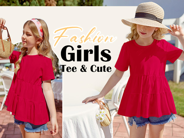 girls red shirts