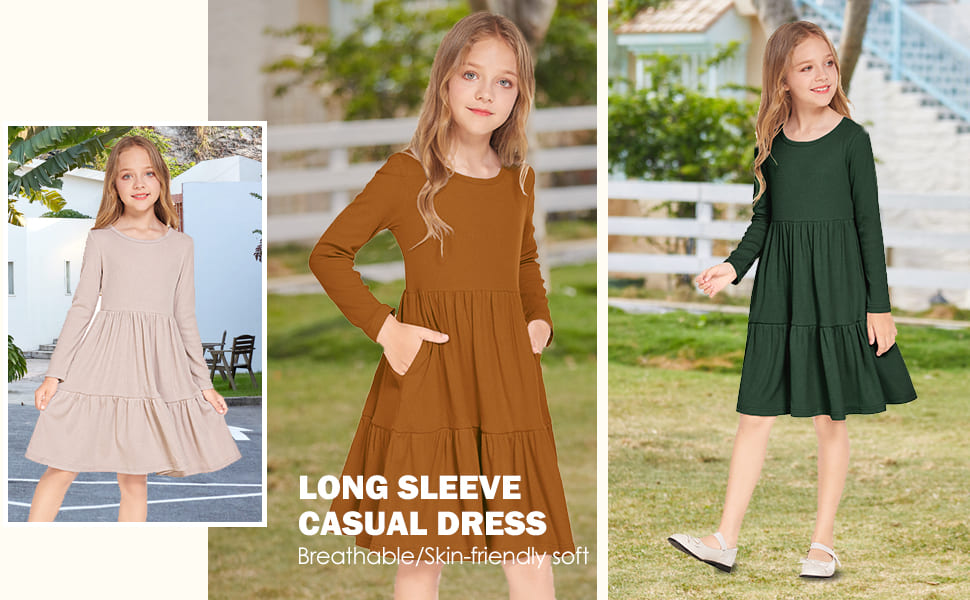 girls long sleeve dress