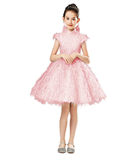 pink Sparkly flower girl dress