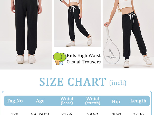 sweatpants for girls 10-12