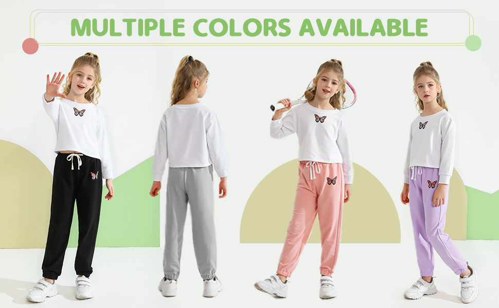 teen girls long sleeve pullover sweatshirt pant set