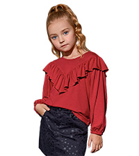 Girls Ruffle Shirt