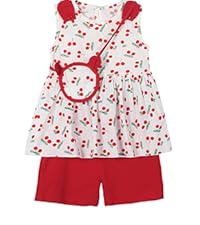 Toddler Baby Girls Shorts Set with Mini Bag