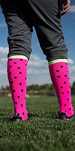 Watermelon Softball Socks