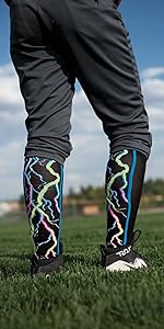 Electric Storm Softball Socks