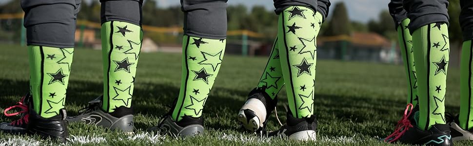 Team Wearing Crazy Stars Softball Socks