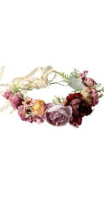 girls flower headband