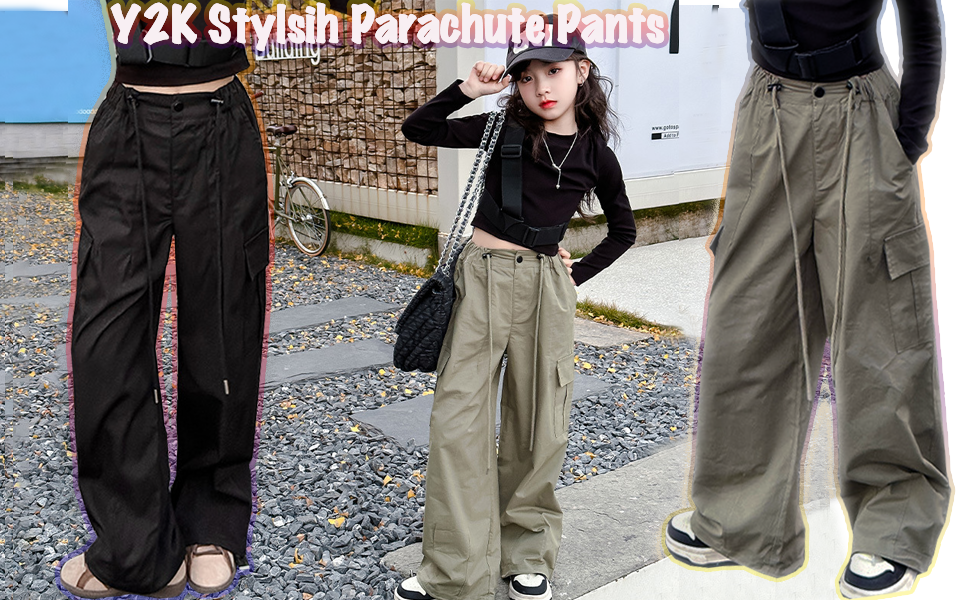 Girls Parachute Pants