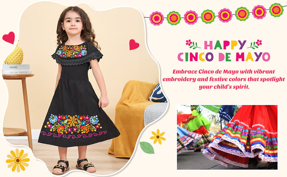 Girls Cinco de maya dress 