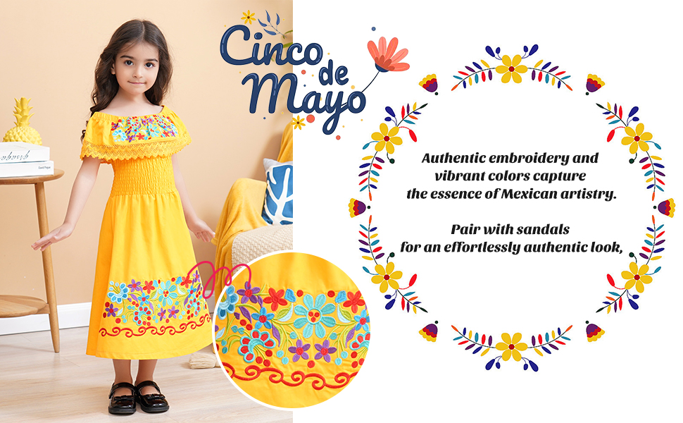 vestidos mexicanos para niñas