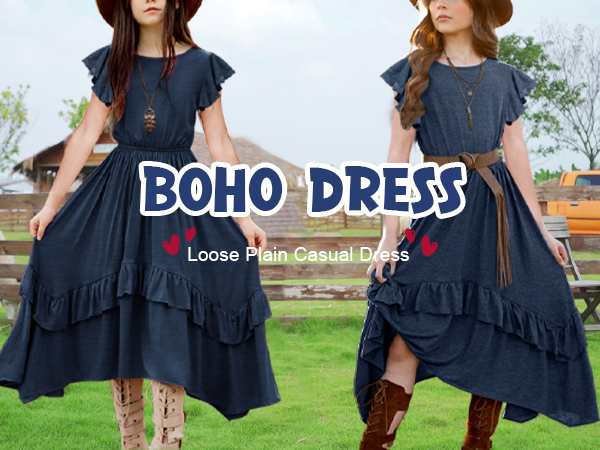 Girls Boho Dress