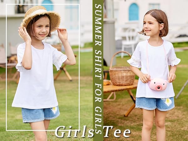 short sleeve shirts for girls