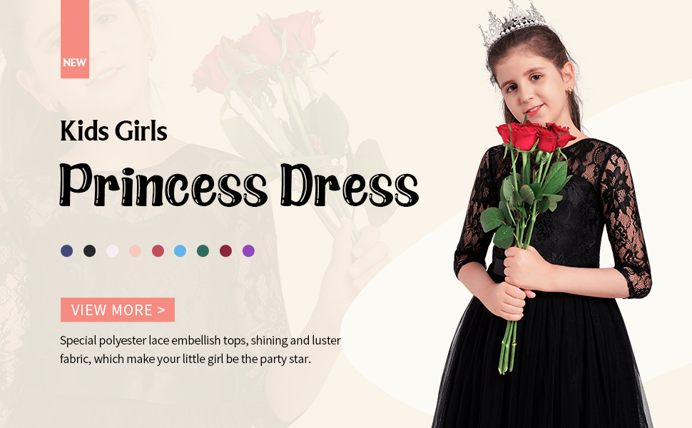 girl dresses for kids children christmas easter spring weeding