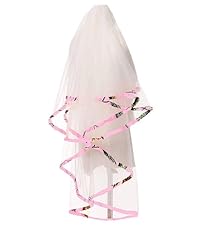 Pink Camo Wedding Veil