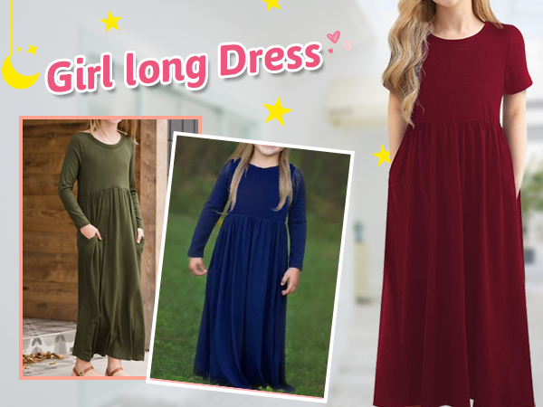 girls maxi dress Size