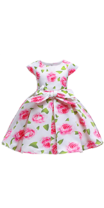 Flower Girls Floral Print Party DressFlower Girls Floral Print Party Dress