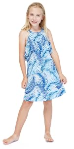 Hawaii Hangover Girls Ruffle Neck Dress Hawaiian Matching Sets Matching Patterns