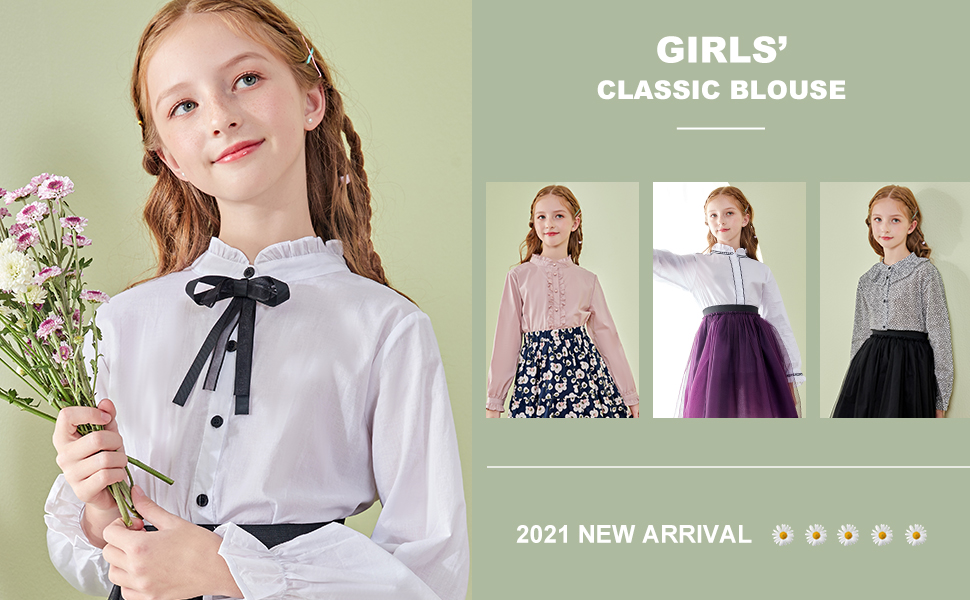 Girls Blouse Ruffle 1