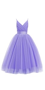 lavender girls long dress