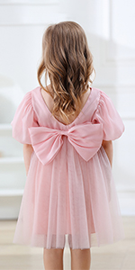 Pink Flower Girl Dress