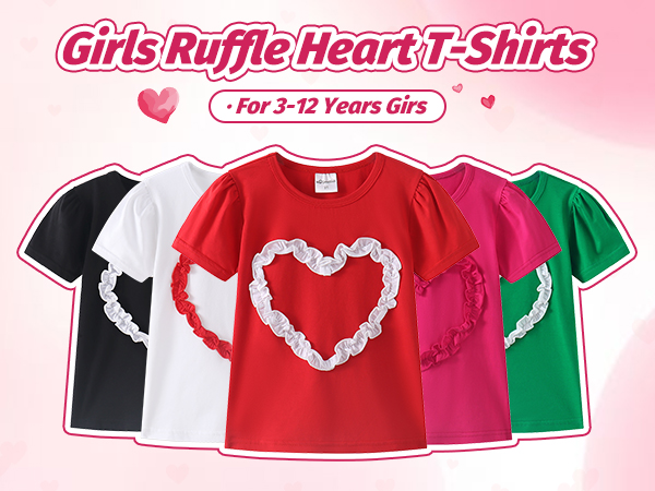 girls heart shirt 4t