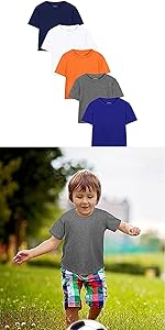 5 Pack Toddler Boys Short Sleeve