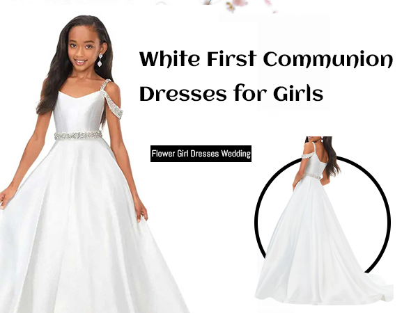 white first communion dresses girls