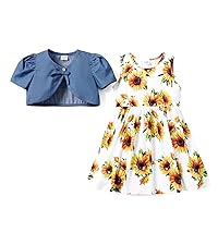 Girls sunflower dress