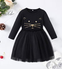 Toddler Girl Cat Dress