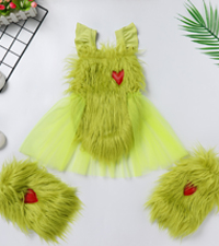 Baby Green Xmas Romper