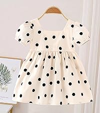 7082-baby girls polka dots dress