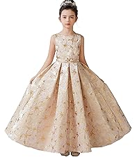 dideyttawl Gold First Communion Dress for Girls