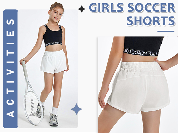 Girls Athletic Performance Gym Shorts