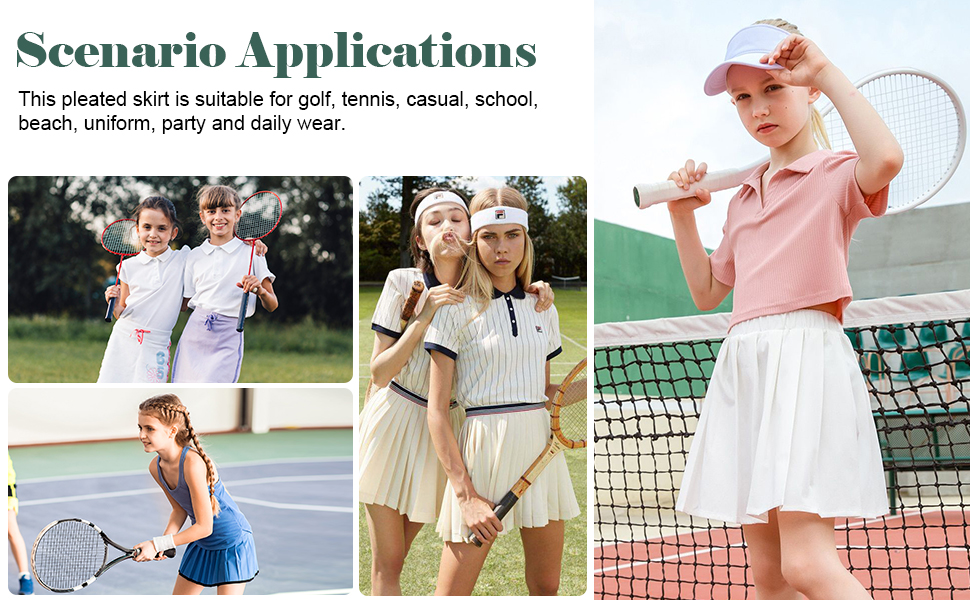 tennis skirts for girls