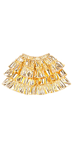 girls metallic skirt