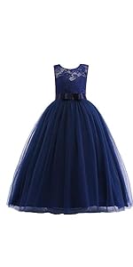 Girls navy dress