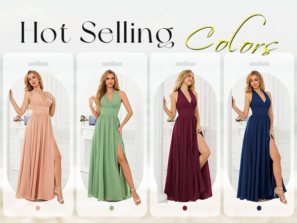 Hot Sale Colors Formal Dresses for Women Evening Gowns