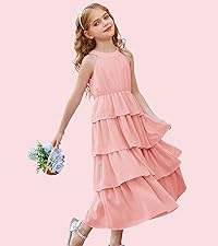 Girls maxi halter neck dress