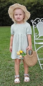 Gingham Toddler Girls Dress