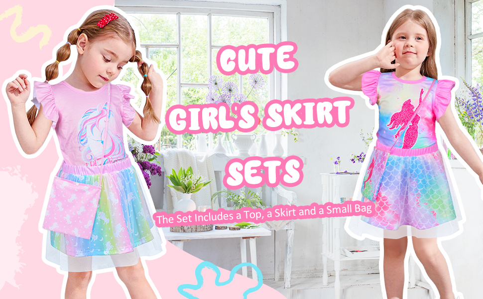 girls skirt set