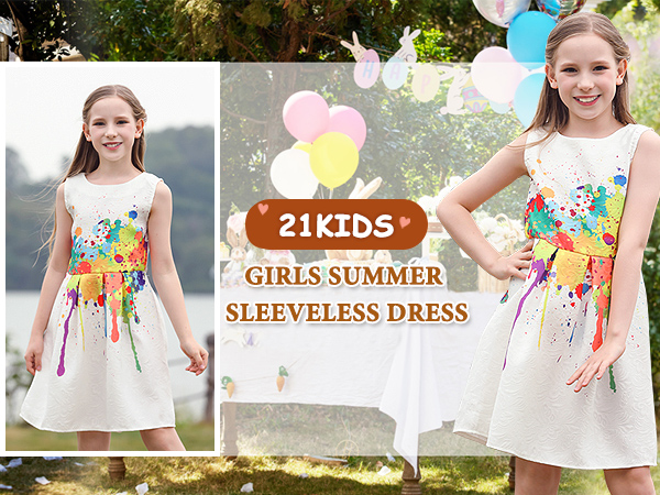 Girls Sleeveless Dress