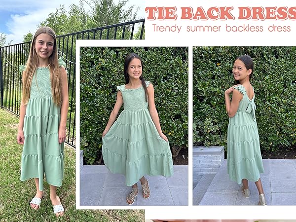 girls green dress dress