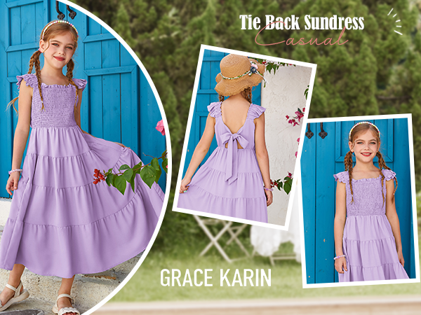 girls purple dress