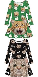 Girls Cat Dress