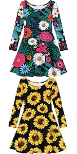 Girls Sunflower Dress