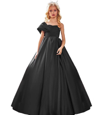 Girls Formal Satin Dress