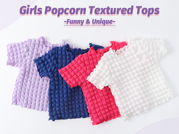 girls textured tops