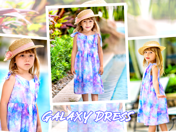 galaxy dress for girls