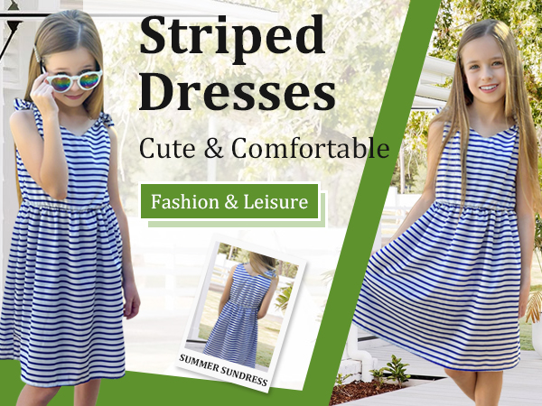 striped dress for girls